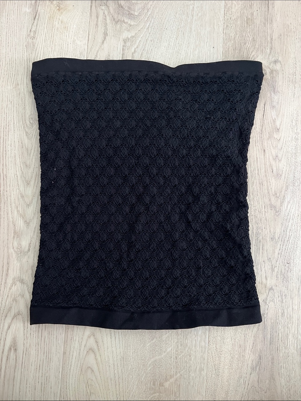 Free People Black Lace Strapless Tube Top